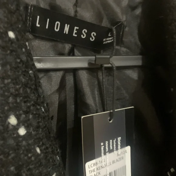 Lioness Black and White Tweed Blazer - Picture 2 of 4